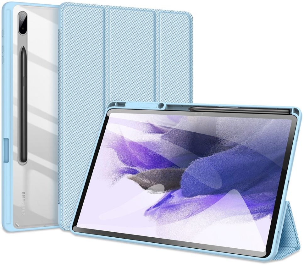 Dux Ducis Toby Samsung Galaxy Tab S8 Plus/S7 Plus/S7 FE Hoes Blauw afbeelding 2