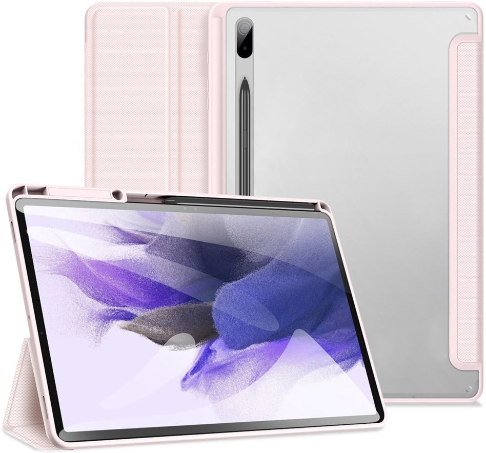 Dux Ducis Toby Samsung Galaxy Tab S8 Plus/S7 Plus/S7 FE Hoes Roze afbeelding 1