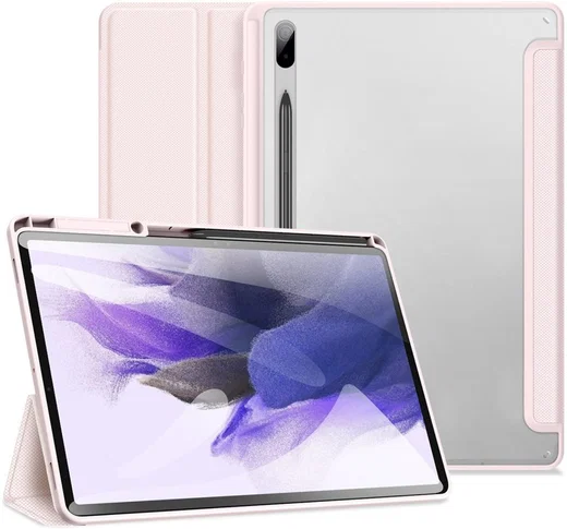Dux Ducis Toby Samsung Galaxy Tab S8 Plus/S7 Plus/S7 FE Hoes Roze afbeelding 1