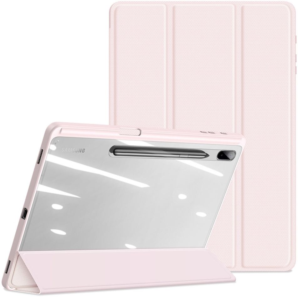 Dux Ducis Toby Samsung Galaxy Tab S8 Plus/S7 Plus/S7 FE Hoes Roze afbeelding 11