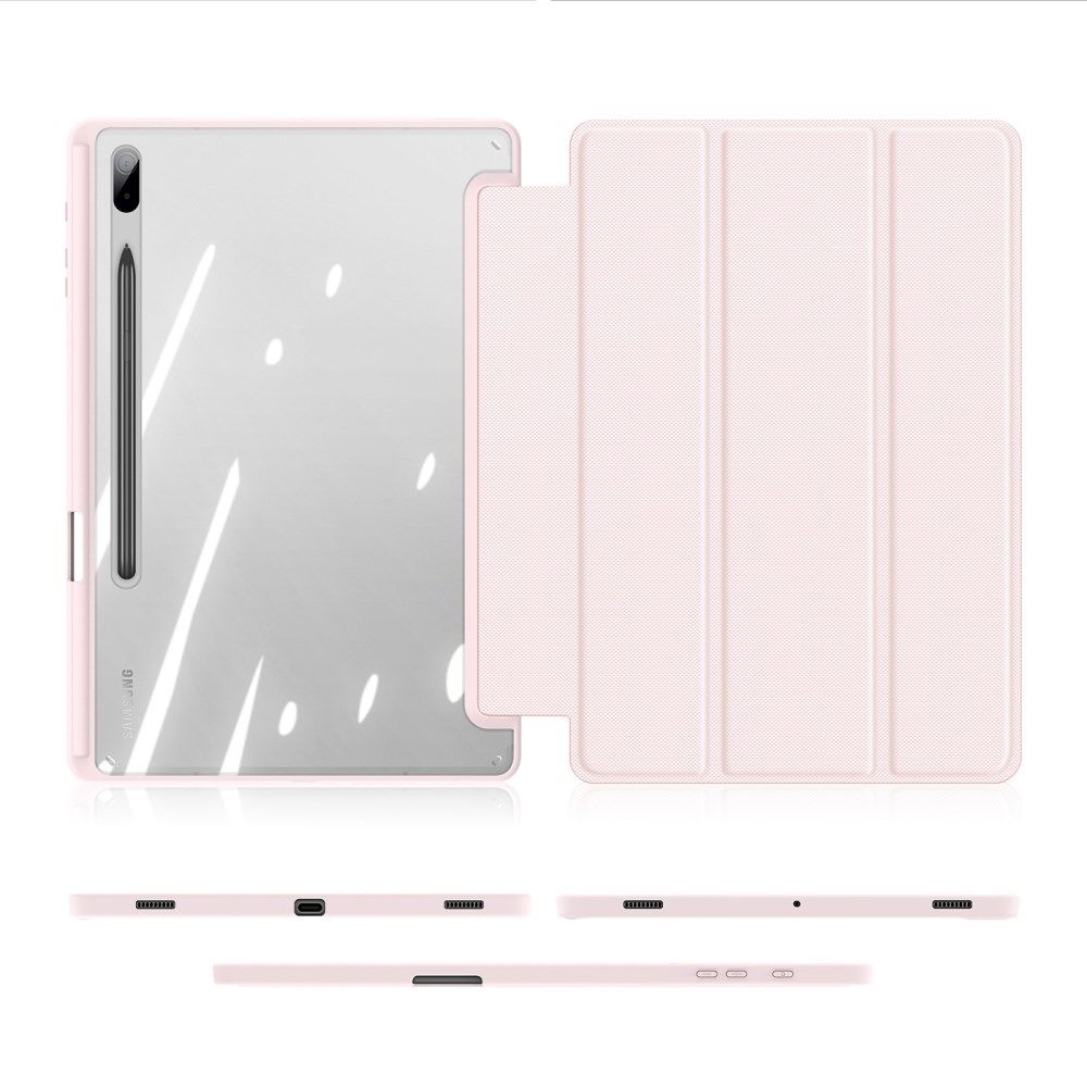 Dux Ducis Toby Samsung Galaxy Tab S8 Plus/S7 Plus/S7 FE Hoes Roze afbeelding 8