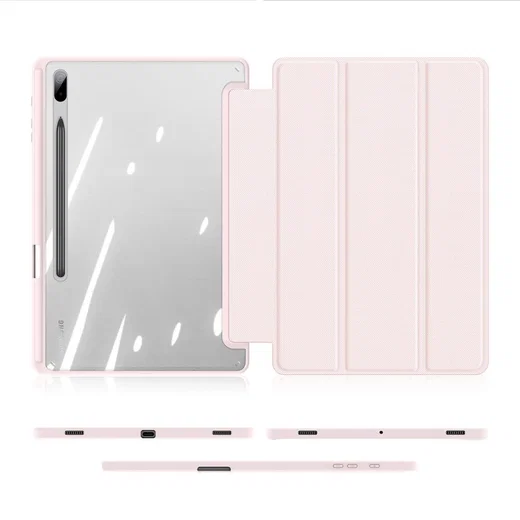 Dux Ducis Toby Samsung Galaxy Tab S8 Plus/S7 Plus/S7 FE Hoes Roze afbeelding 8