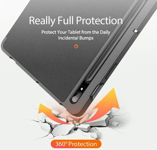 Dux Ducis Domo Samsung Galaxy Tab S7 / Tab S8 Hoes Book Case Zwart afbeelding 4