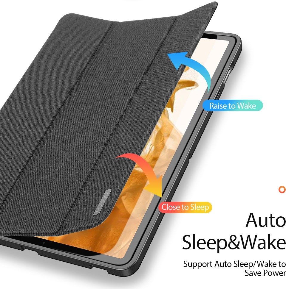 Dux Ducis Domo Samsung Galaxy Tab S7 / Tab S8 Hoes Book Case Zwart afbeelding 3