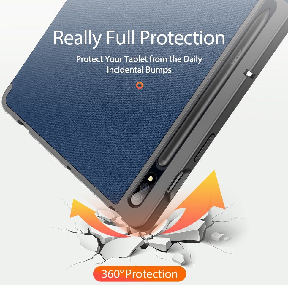 Dux Ducis Domo Samsung Galaxy Tab S7 / Tab S8 Hoes Book Case Blauw afbeelding 4
