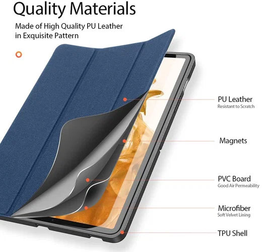 Dux Ducis Domo Samsung Galaxy Tab S7 / Tab S8 Hoes Book Case Blauw afbeelding 6