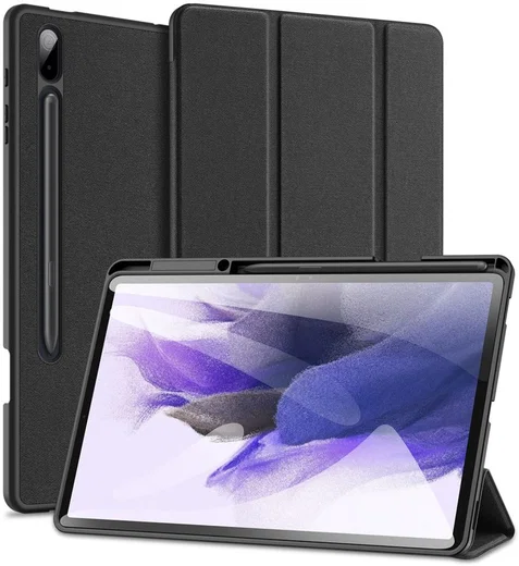 Dux Ducis Domo Samsung Galaxy Tab S8+ / S7+ / S7 FE Hoes Zwart afbeelding 1