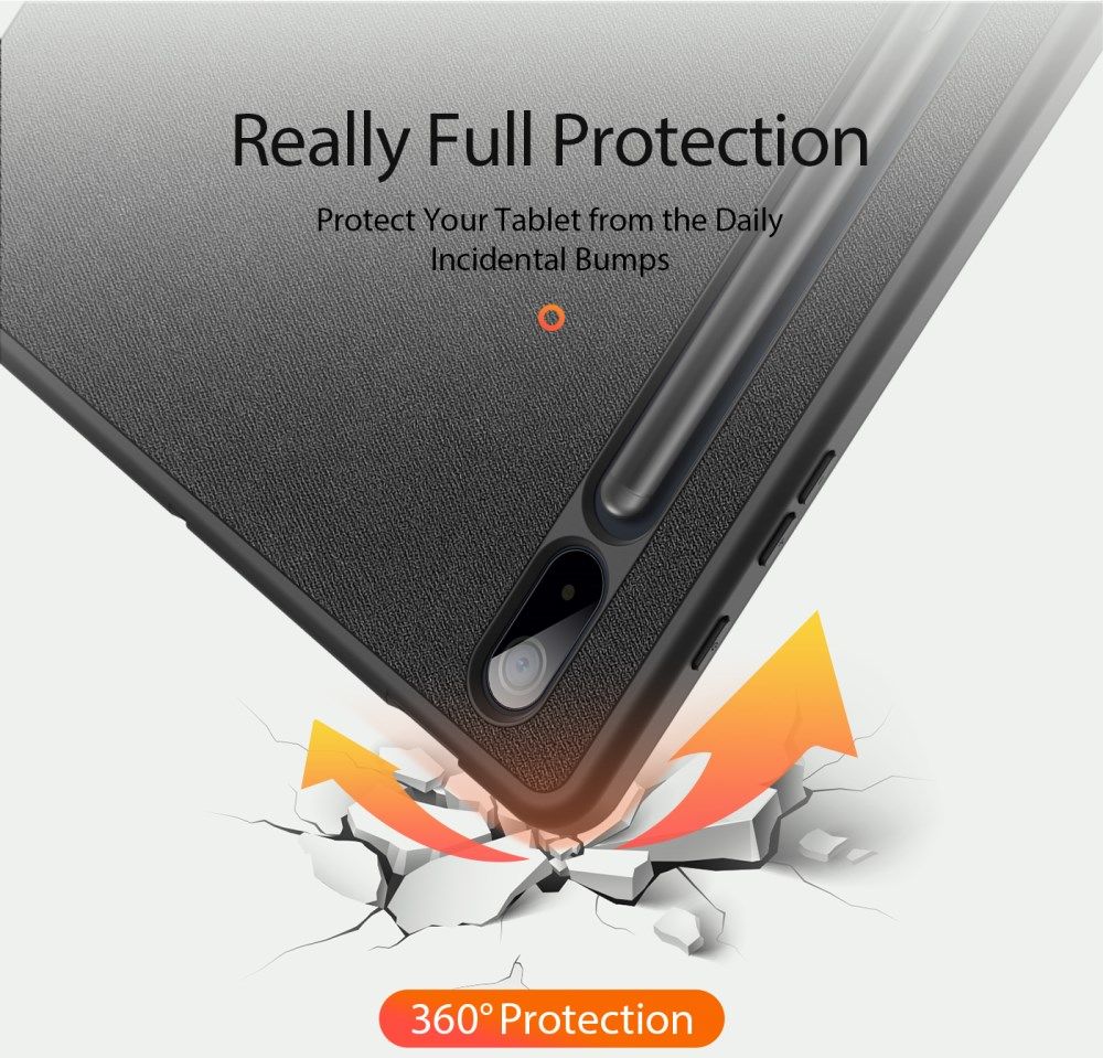 Dux Ducis Domo Samsung Galaxy Tab S8+ / S7+ / S7 FE Hoes Zwart afbeelding 3