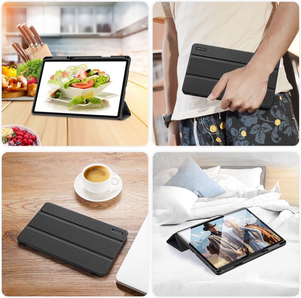 Dux Ducis Domo Samsung Galaxy Tab S8+ / S7+ / S7 FE Hoes Zwart afbeelding 8