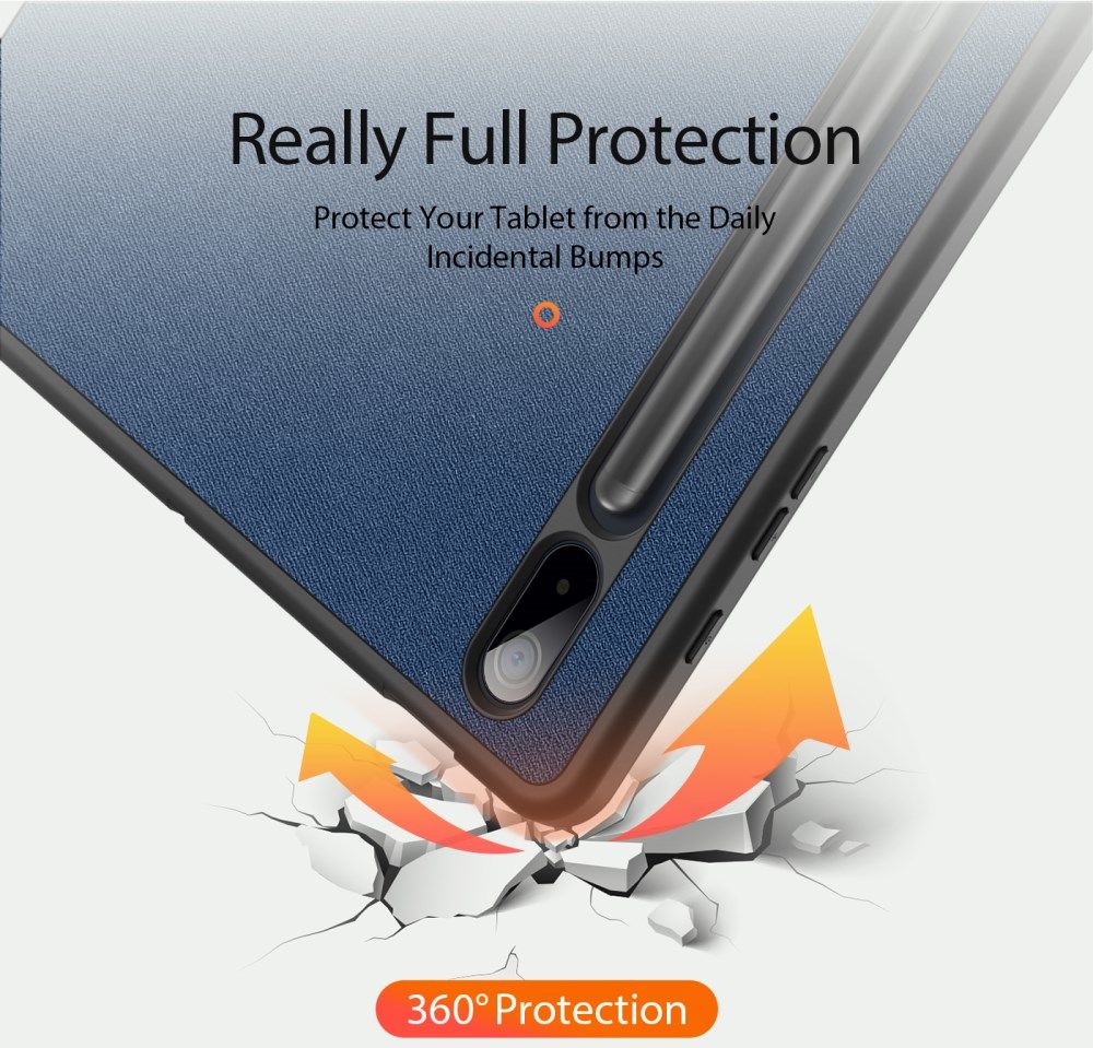 Dux Ducis Domo Samsung Galaxy Tab S8+ / S7+ / S7 FE Hoes Blauw afbeelding 3
