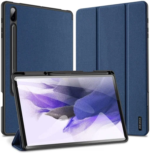Dux Ducis Domo Samsung Galaxy Tab S8+ / S7+ / S7 FE Hoes Blauw afbeelding 2