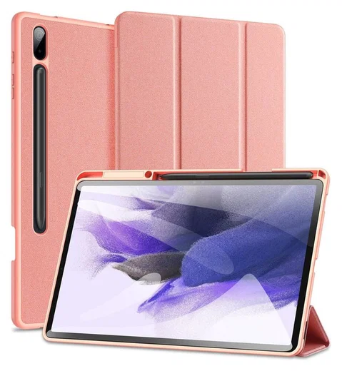 Dux Ducis Domo Samsung Galaxy Tab S8 Plus/S7 Plus/S7 FE Hoes Roze afbeelding 1