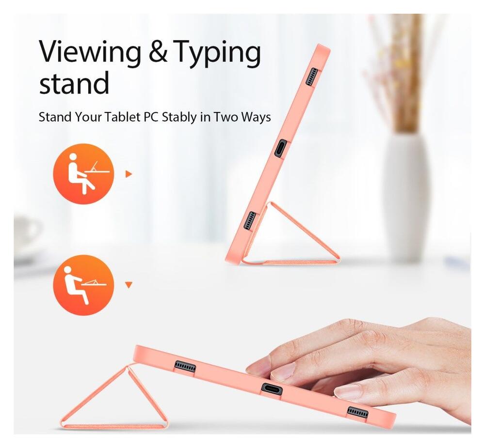 Dux Ducis Domo Samsung Galaxy Tab S8 Plus/S7 Plus/S7 FE Hoes Roze afbeelding 9