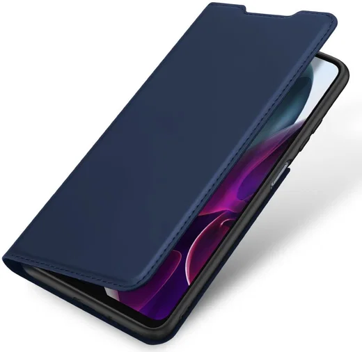 Dux Ducis Skin Pro Motorola Moto G200 5G Hoesje Portemonnee Blauw afbeelding 1