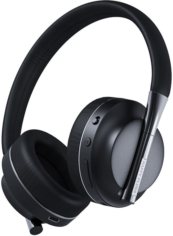 Happy Plugs Play Bedraad/Draadloze Bluetooth On-Ear Koptelefoon Zwart afbeelding 1