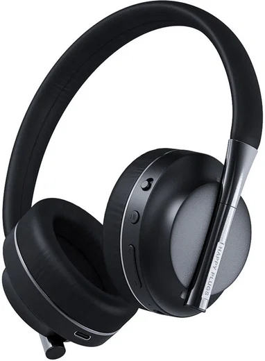 Happy Plugs Play Bedraad/Draadloze Bluetooth On-Ear Koptelefoon Zwart afbeelding 1