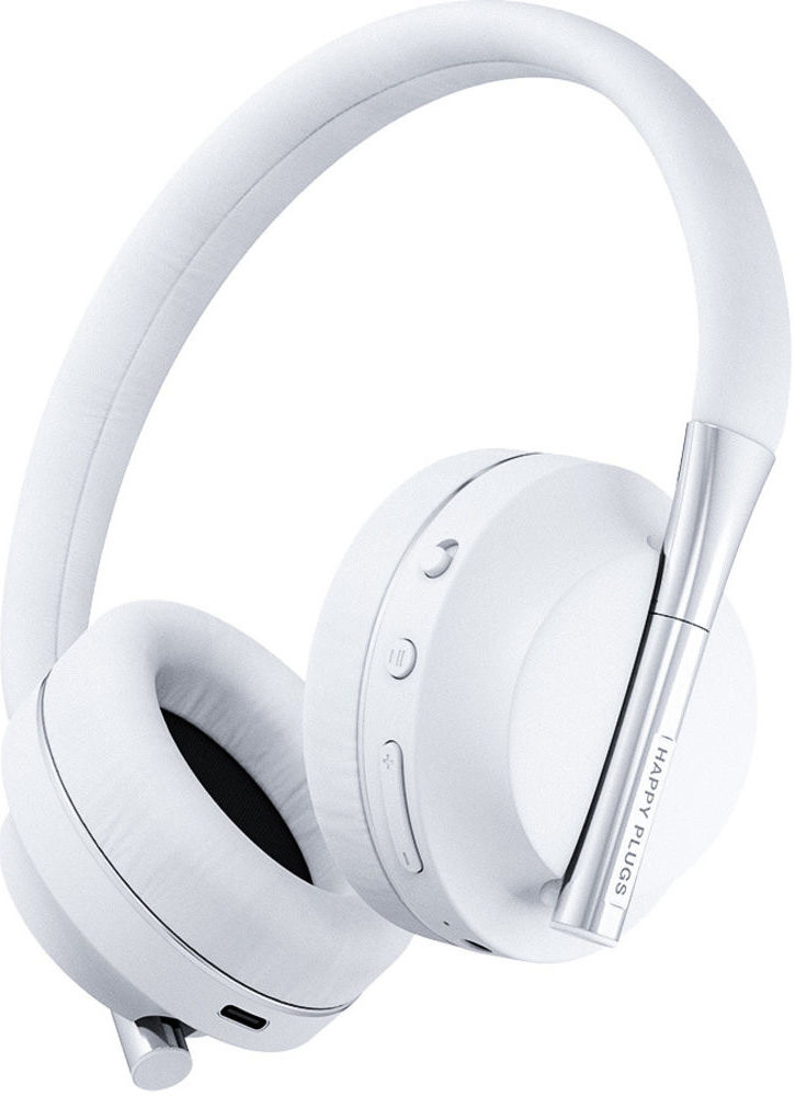 Happy Plugs Play Bedraad/Draadloze Bluetooth On-Ear Koptelefoon Wit afbeelding 1