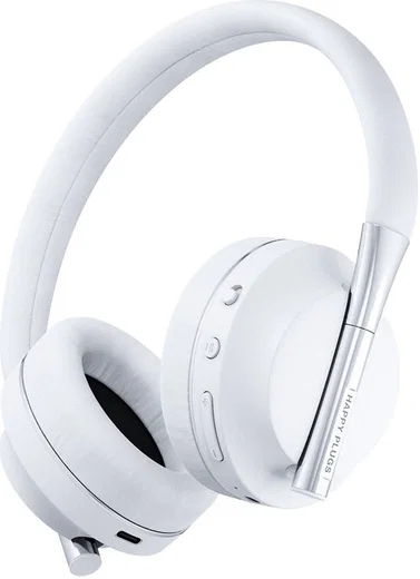 Happy Plugs Play Bedraad/Draadloze Bluetooth On-Ear Koptelefoon Wit afbeelding 1