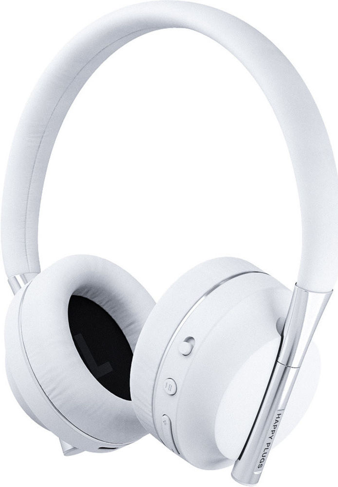 Happy Plugs Play Bedraad/Draadloze Bluetooth On-Ear Koptelefoon Wit afbeelding 3