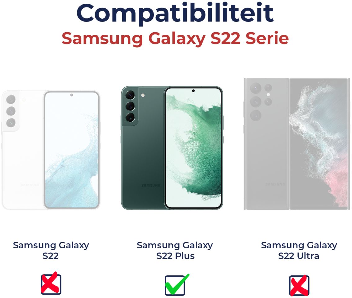 Rosso Samsung Galaxy S22 Plus Tempered Glass Fingerprint en Case Friendly afbeelding 13