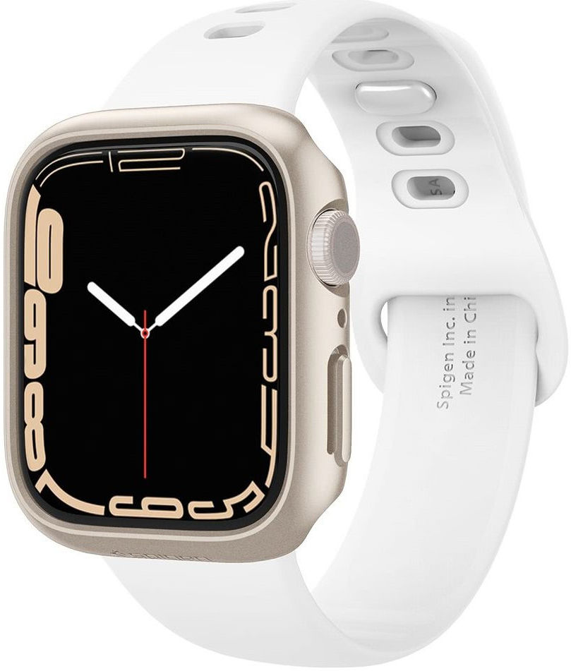 Spigen Thin Fit Apple Watch 41MM Hoesje Hard Plastic Bumper Zilver afbeelding 1