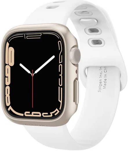 Spigen Thin Fit Apple Watch 41MM Hoesje Hard Plastic Bumper Zilver afbeelding 1