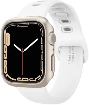 Spigen Thin Fit Apple Watch 41MM Hoesje Hard Plastic Bumper Zilver