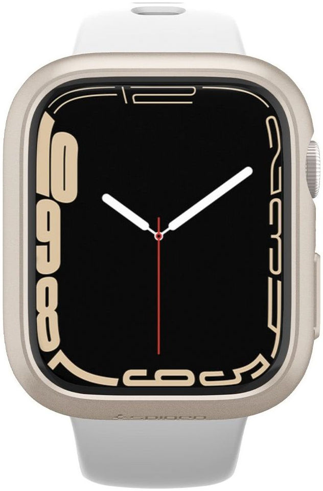 Spigen Thin Fit Apple Watch 41MM Hoesje Hard Plastic Bumper Zilver afbeelding 2