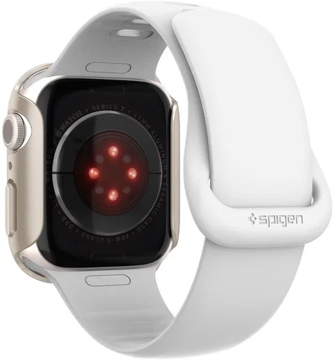 Spigen Thin Fit Apple Watch 41MM Hoesje Hard Plastic Bumper Zilver afbeelding 4