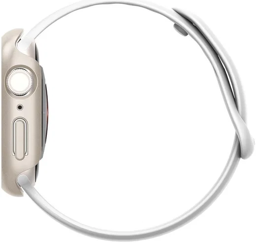 Spigen Thin Fit Apple Watch 41MM Hoesje Hard Plastic Bumper Zilver afbeelding 5