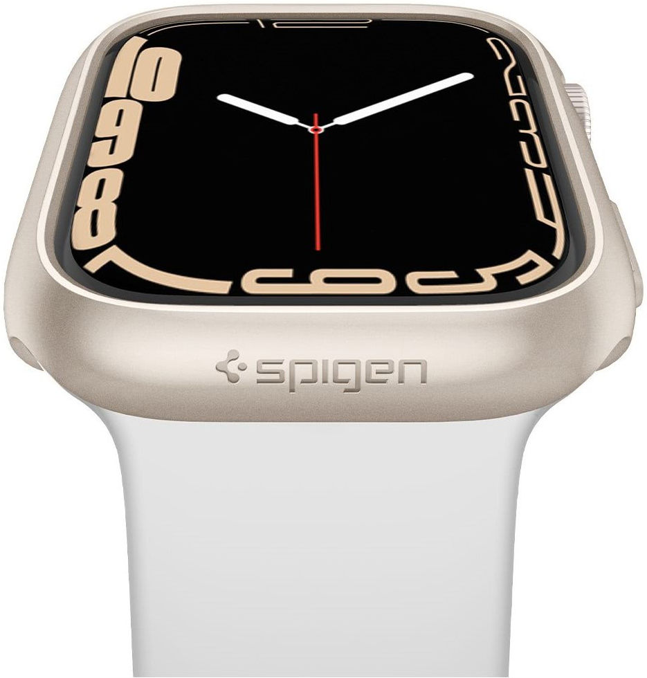 Spigen Thin Fit Apple Watch 41MM Hoesje Hard Plastic Bumper Zilver afbeelding 6