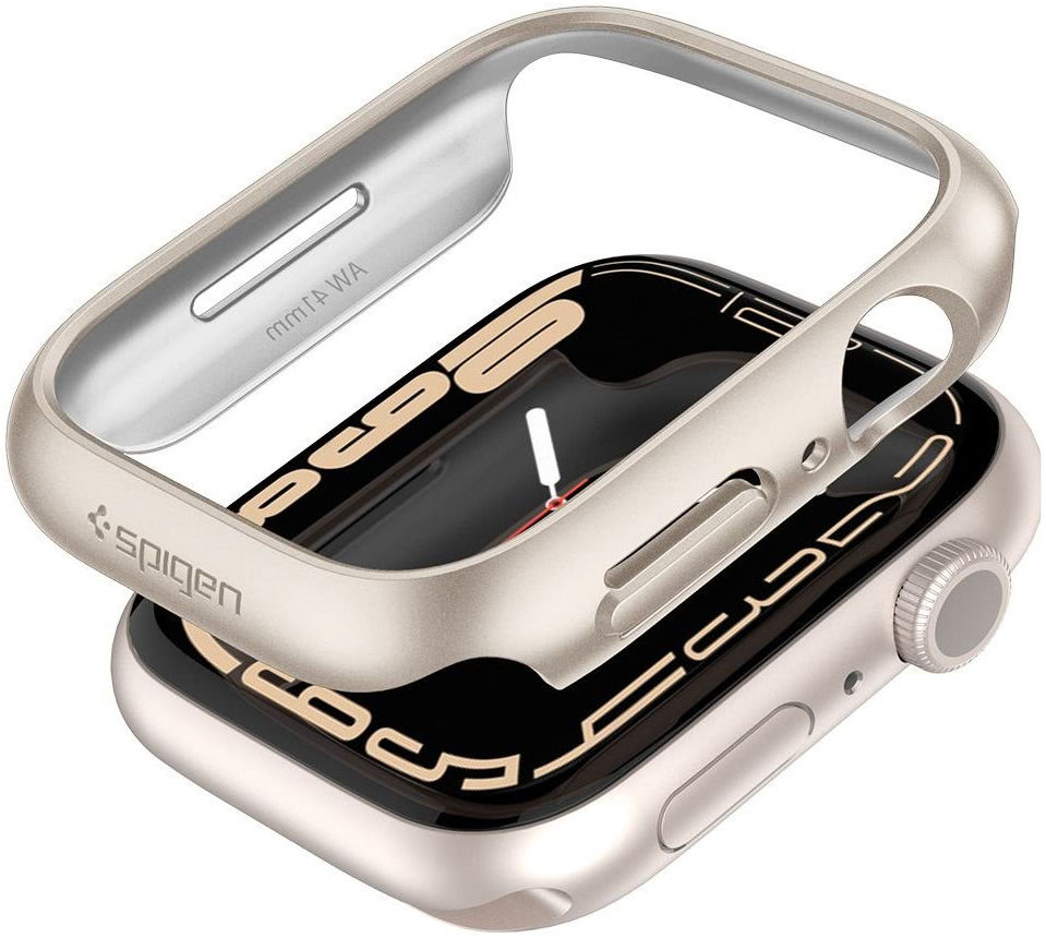 Spigen Thin Fit Apple Watch 41MM Hoesje Hard Plastic Bumper Zilver afbeelding 8