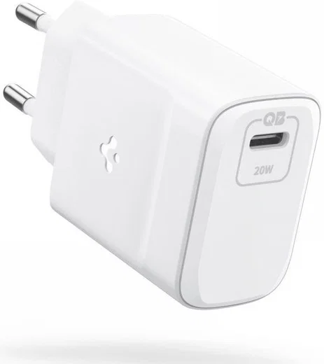 Spigen PE2011 20W Power Delivery 3.0 USB-C Snellader Wit afbeelding 1