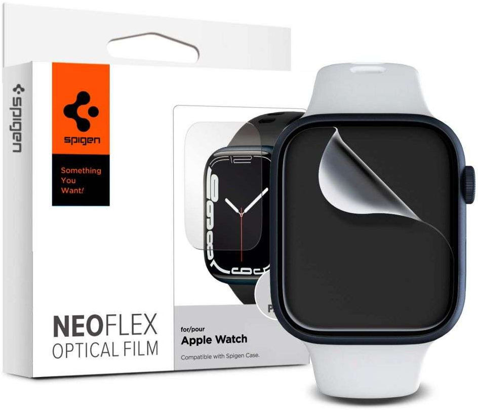 Spigen Neo Flex - Apple Watch 7/8/9 45MM Screen Protector - Folie (3-Pack) afbeelding 1
