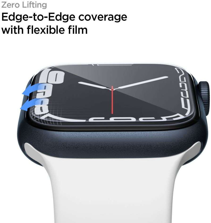 Spigen Neo Flex - Apple Watch 7/8/9 45MM Screen Protector - Folie (3-Pack) afbeelding 5