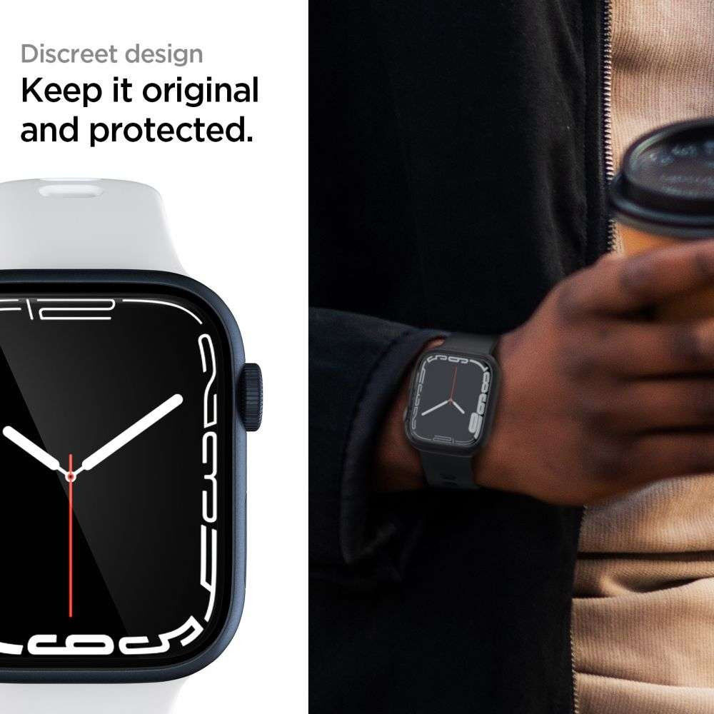 Spigen Neo Flex - Apple Watch 7/8/9 45MM Screen Protector - Folie (3-Pack) afbeelding 6