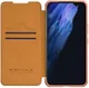 Nillkin Qin Samsung Galaxy S22 Plus Hoesje met Camera Slider Bruin afbeelding 1