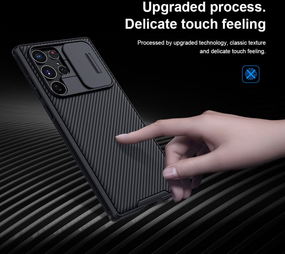 Nillkin CamShield Samsung Galaxy S22 Ultra Hoesje Siliconen Blauw afbeelding 11