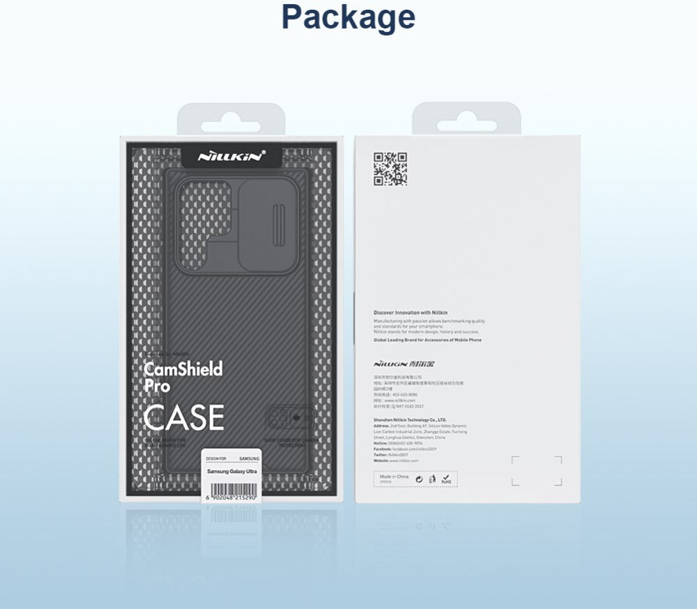 Nillkin CamShield Samsung Galaxy S22 Ultra Hoesje Siliconen Blauw afbeelding 21