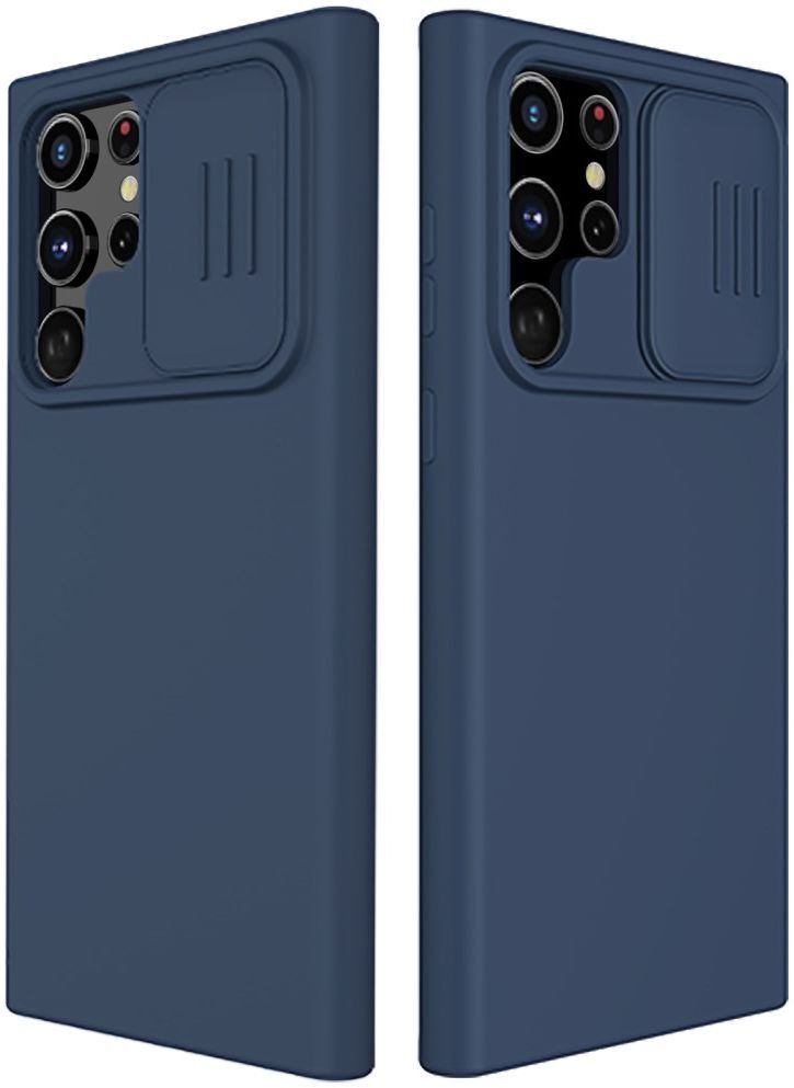 Nillkin CamShield Samsung Galaxy S22 Ultra Hoesje Siliconen Blauw afbeelding 7