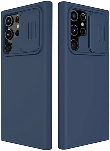 Nillkin CamShield Samsung Galaxy S22 Ultra Hoesje Siliconen Blauw afbeelding 7