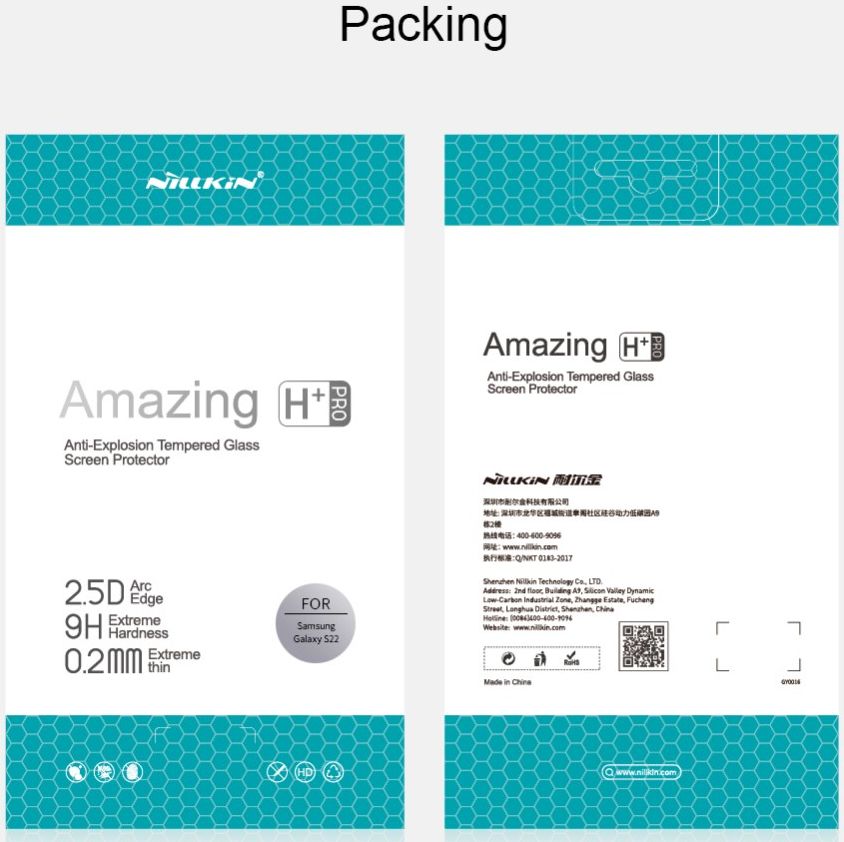 Nillkin Samsung Galaxy S22 Tempered Glass Screen Protector afbeelding 10