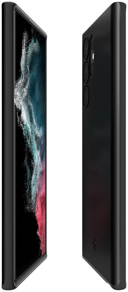 Spigen Thin Fit Samsung Galaxy S22 Ultra Hoesje Back Cover Zwart afbeelding 3
