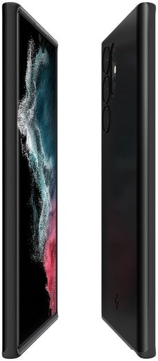 Spigen Thin Fit Samsung Galaxy S22 Ultra Hoesje Back Cover Zwart afbeelding 3