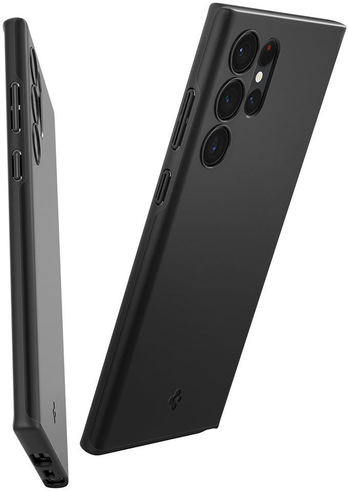 Spigen Thin Fit Samsung Galaxy S22 Ultra Hoesje Back Cover Zwart afbeelding 9