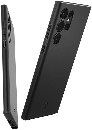 Spigen Thin Fit Samsung Galaxy S22 Ultra Hoesje Back Cover Zwart afbeelding 9
