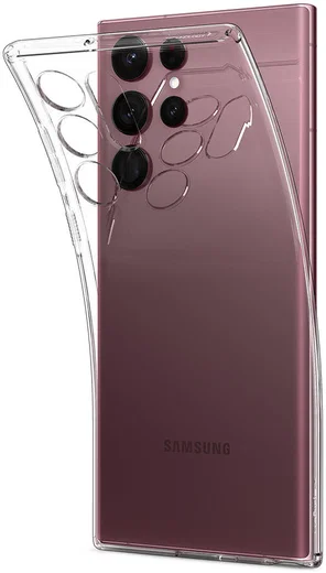 Spigen Liquid Crystal Samsung Galaxy S22 Ultra Hoesje Transparant afbeelding 3