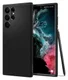 Spigen Liquid Air Samsung Galaxy S22 Ultra Hoesje Back Cover Zwart afbeelding 1
