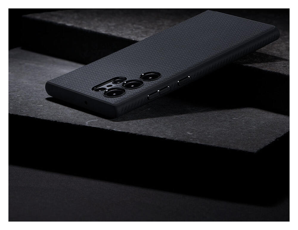 Spigen Liquid Air Samsung Galaxy S22 Ultra Hoesje Back Cover Zwart afbeelding 13