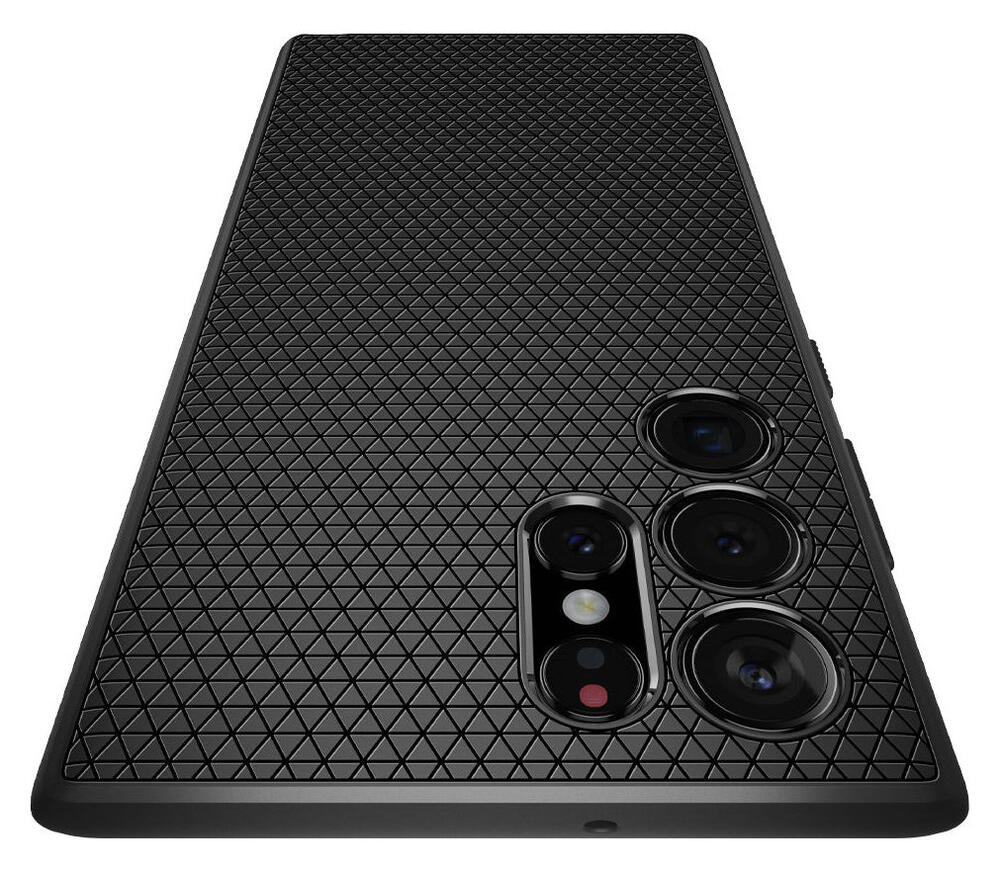 Spigen Liquid Air Samsung Galaxy S22 Ultra Hoesje Back Cover Zwart afbeelding 5